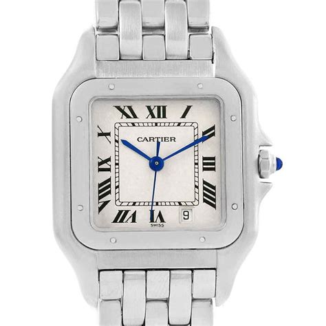 cartier unisex watch|stainless steel cartier panthere watch.